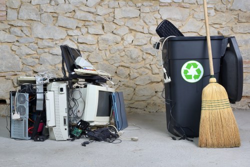 Professional team handling builders waste clearance